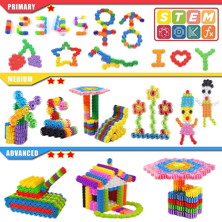 Amazon.com: KASHIAOTE Gears Interlocking Learning Set, STEM